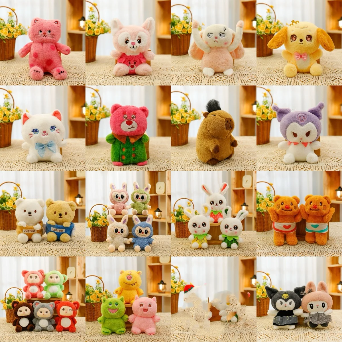 Boutique 8inch Plush Wedding Throw Doll Soft Stuffed Cartoon Toys mini plush toy for claw machine plush animal toy