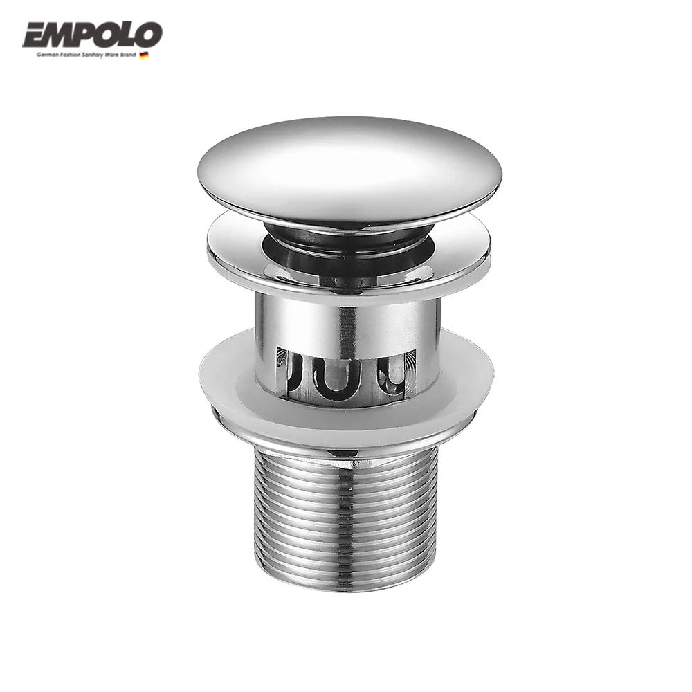 Hot selling brass sink waste with overflow drain pop up faucet accessory wash basin drain pipe