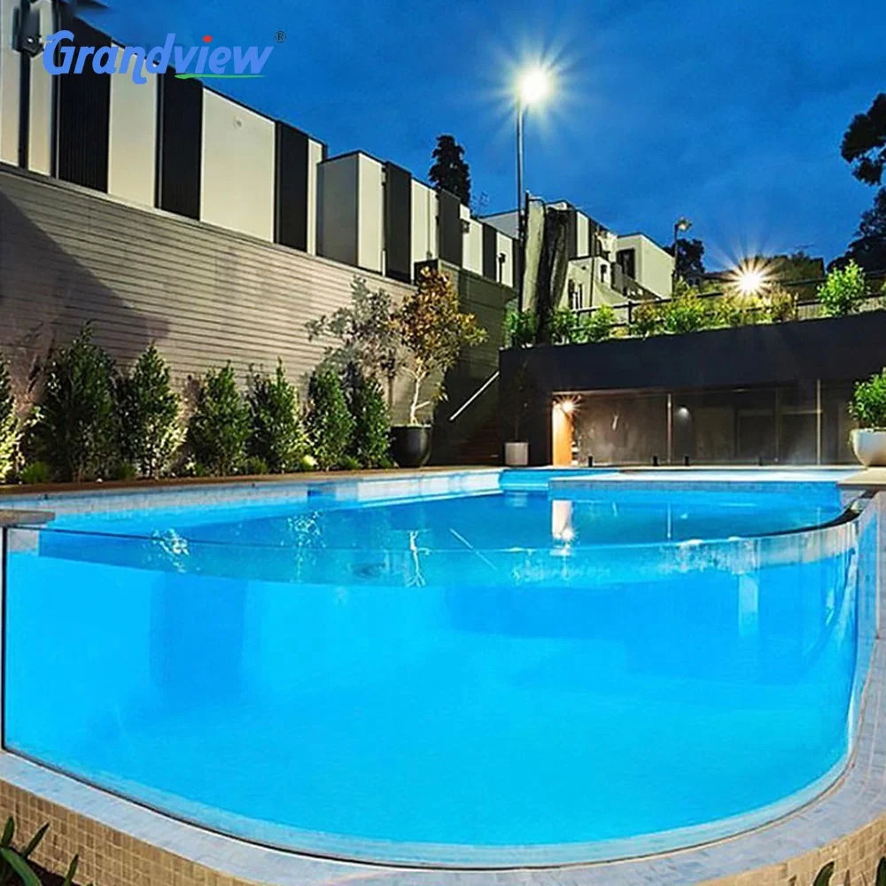 Grandview Acrylic factory Curved Acrylic swimming pool panel used in Hotel Acrylic piscina pool