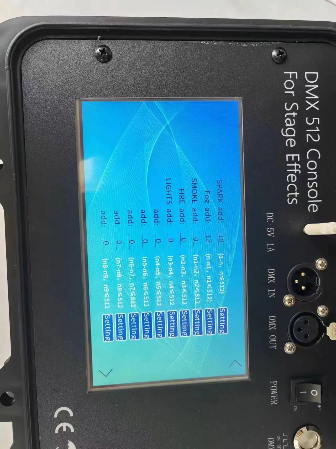 Factory DMX512 Controller Stage Lighting Debugging Console Dimmer For Nightclub