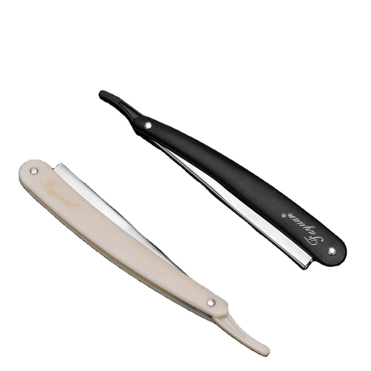 New Upgrade Ergonomic Handle Vintage Manual Razor Barber Professional  Salon Folding Stainless Steel Replaceable Blades Razor