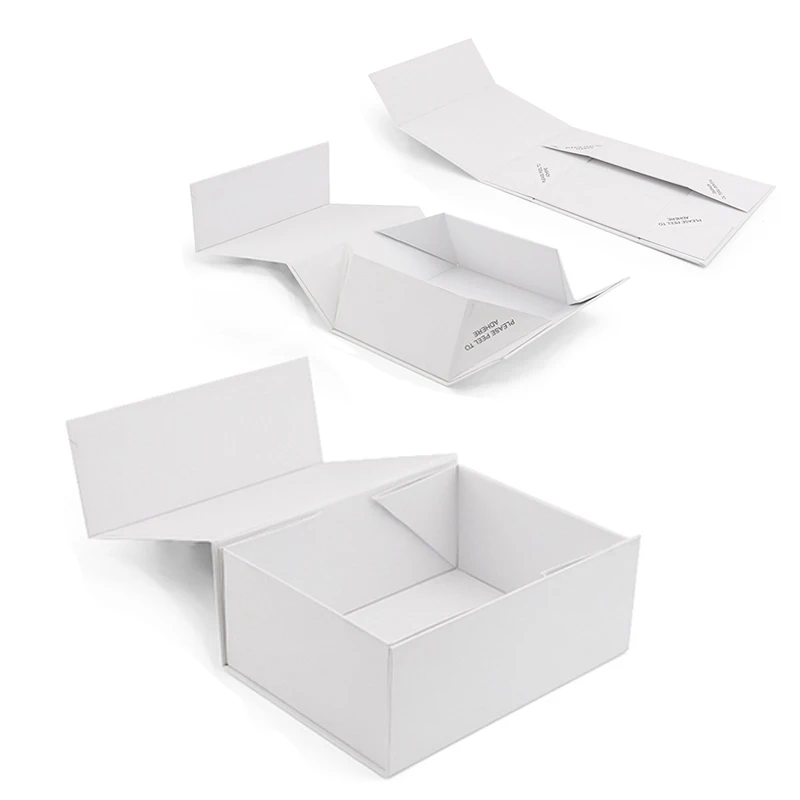 Luxury White Magnetic Buckle Cardboard Paper Packaging Cosmetic Perfume Bottle Set Gift Box