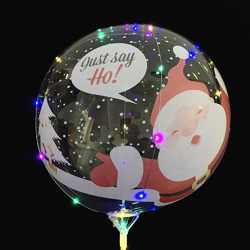 LED Bobo Balloon for Christmas Wedding Party Decoration
