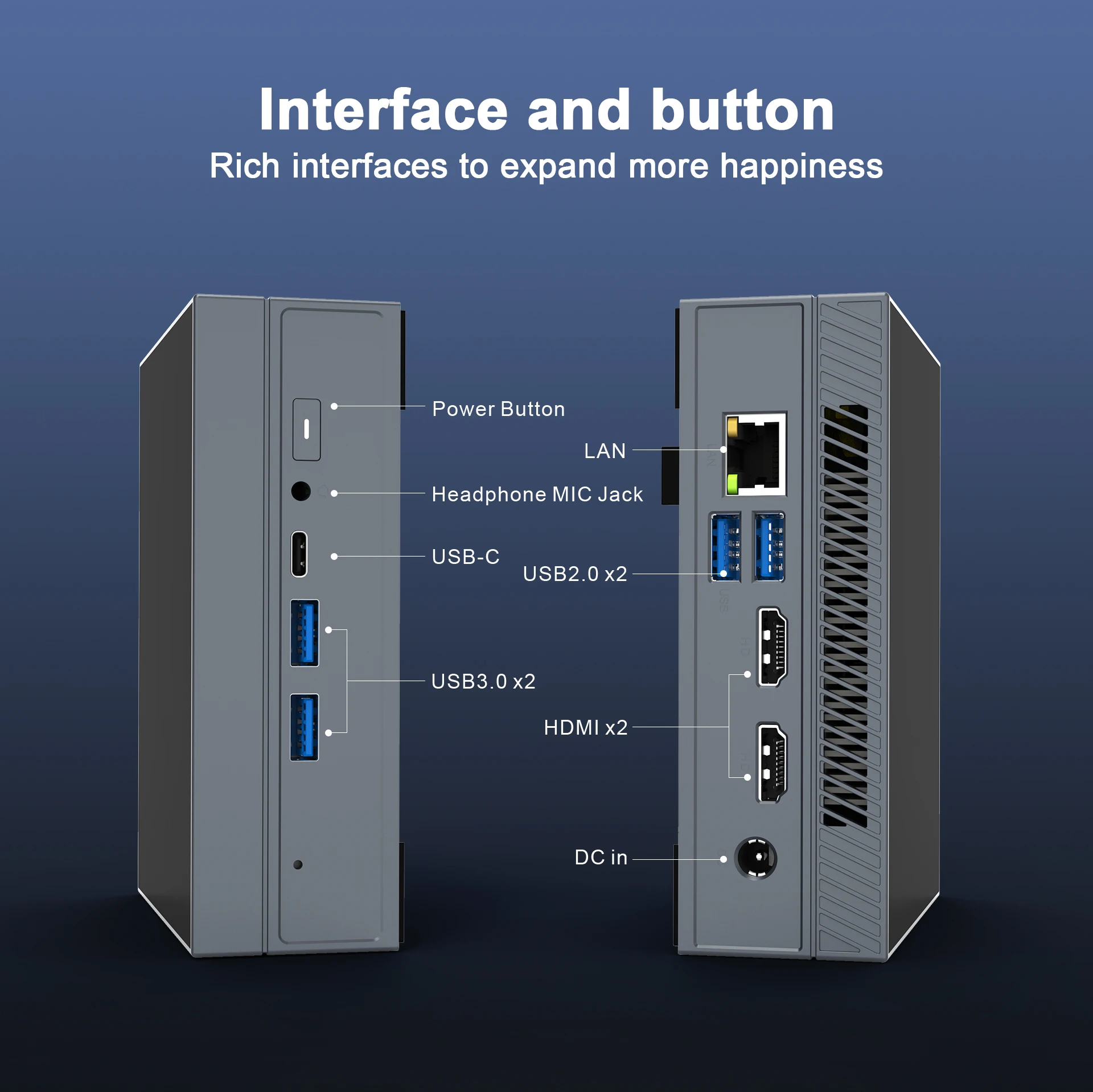 2023 Professional Video Editing Office Dual-use 16+512 Home Intel Celeron N5105 Host Mini Size Portable Host Mini Desktop PC