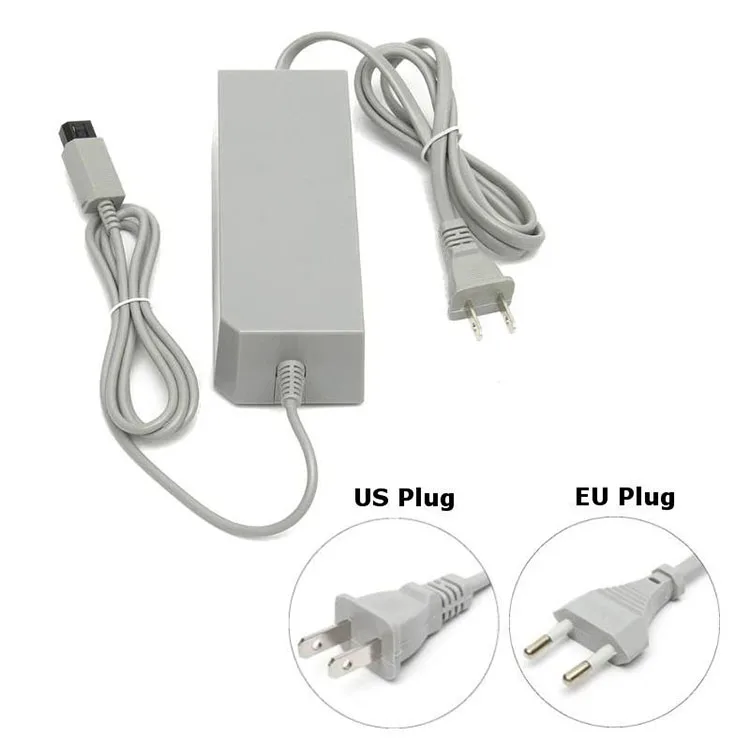 AC зарядное устройство адаптер для Nintendo Wii консоли US/EU разъем Замена 100-245V домашний настенный источник питания игровой