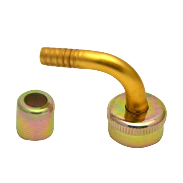 Water hose goose neck connector customized aluminum parts for washing machines