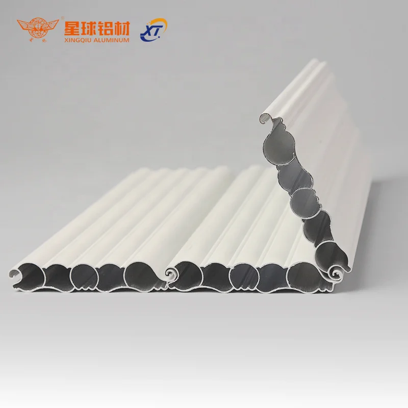 XingQiu China Customized Aluminum Roller Gate Design Rolling Automatic Shutter Doors Aluminum Profile with Powder Coating Effect