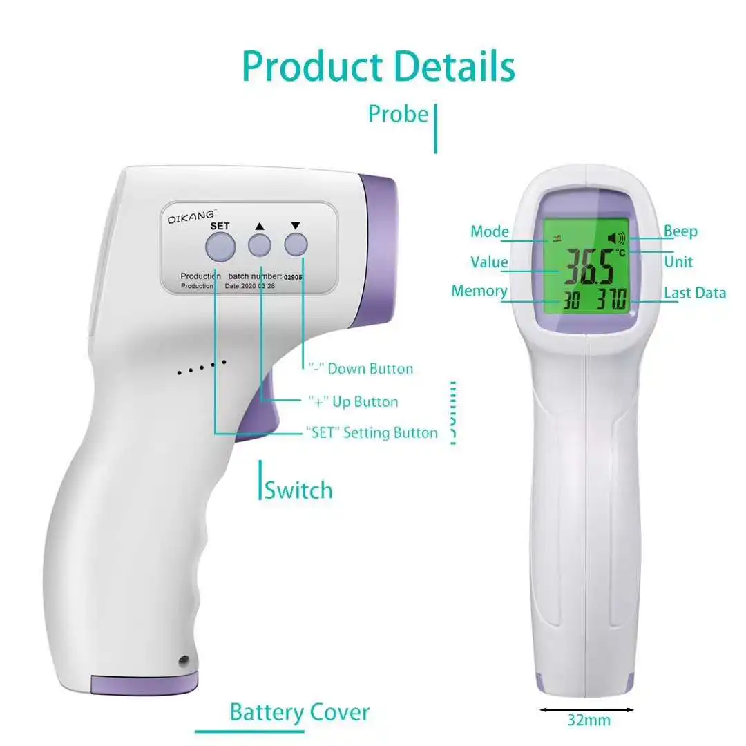 
DIKANG household Thermometer baby Infrared measure body thermometers digital temperature thermometer 