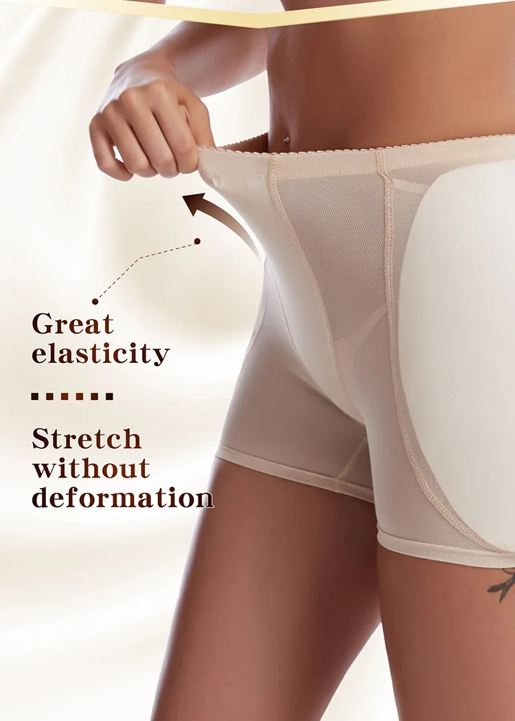 Custom Women Silicone Padded Butt Foam Panties Butt Lifter Shorts Padded Hips And Buttock Panties Hip Enhancing Panties