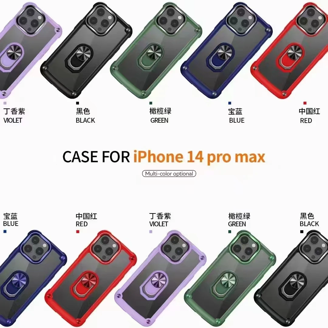 360 Degree Full Protection Liquid TPU Transparent PC Gel Metal Phone Case  For iphone 14 Plus 6.1inch Pro Max Cover Blue Color