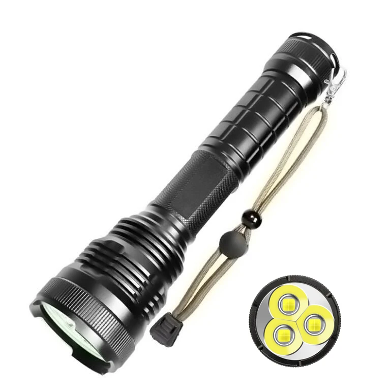 QXMOVING 5000 Lumen Long Range The Most Powerful Waterproof XHP50 LED Strong Light Flashlight and Torches