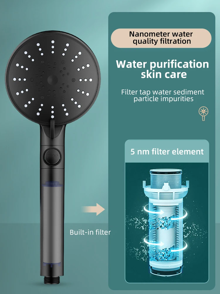 Customized Hot Sale Filter Shower Head Turbo Water Spout Shower Machine Luxury Shower Head