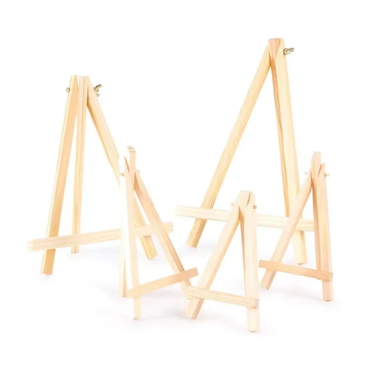 Wholesale Multi Size Kids Small Display Stand Table Oil Painting Small Easel Frame Folding Table Easel