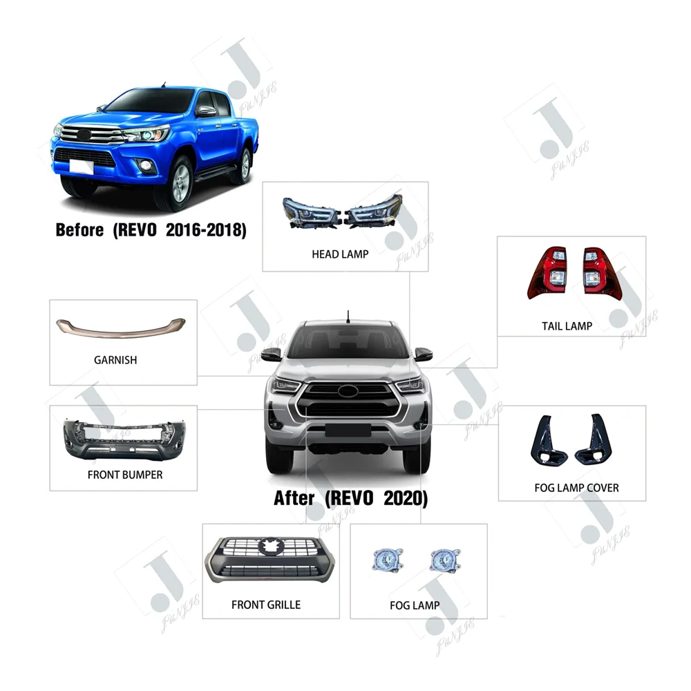 Новое поступление высокое качество набор для обновления корпуса 100% старого hilux revo обновление до