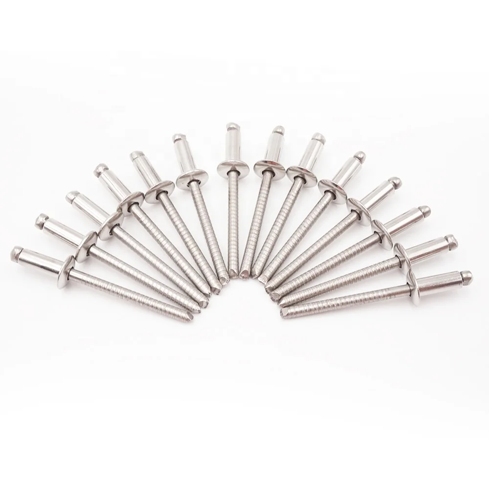High Quality Pop Rivet Different Sizes Aluminium SS Stainless 304 Steel External Lock Structural Blind Rivet Open Type Rivets
