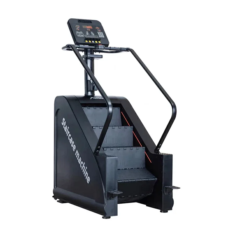Popular High Quality Gym Fitness Stair Master with Factory Direct Aerobic Training Stair Machine Stair Climber Black Wooden Case
