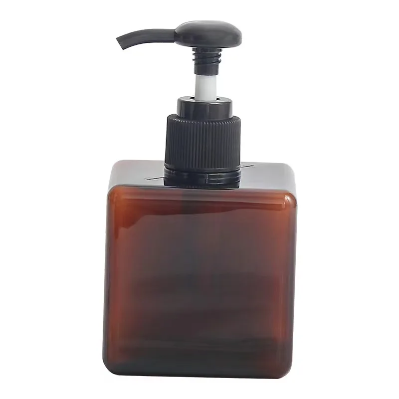 Стеклянные 300 мл 200 Пустые Квадратные черные бутылки для жидкого мыла оптом бутылка шампуня 400