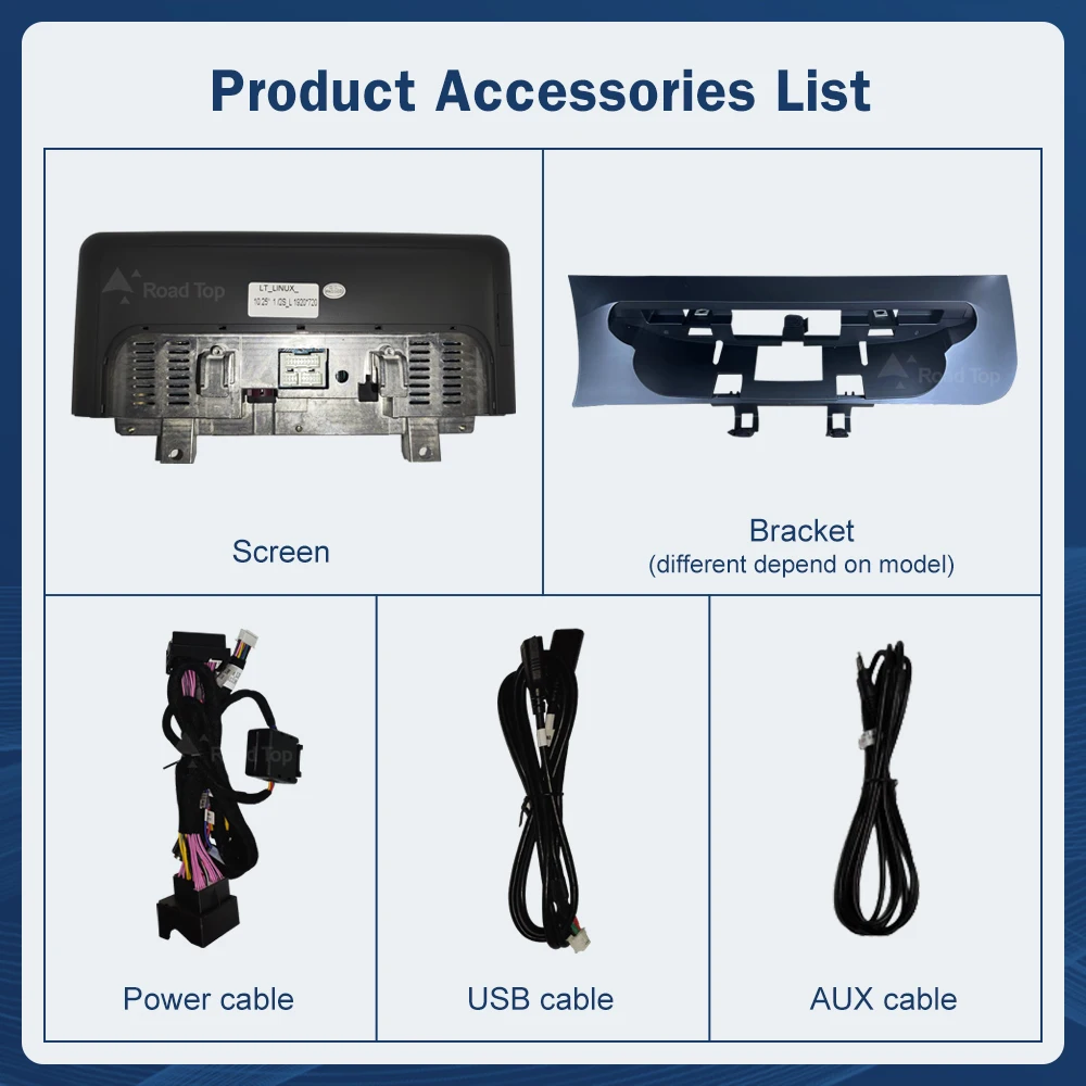 Road Top 1920*720 Resolution Stereo GPS Navigation Car Radio Linux Carplay Screen For BMW X3 X4 F25 F26 2011-2016 CIC NBT