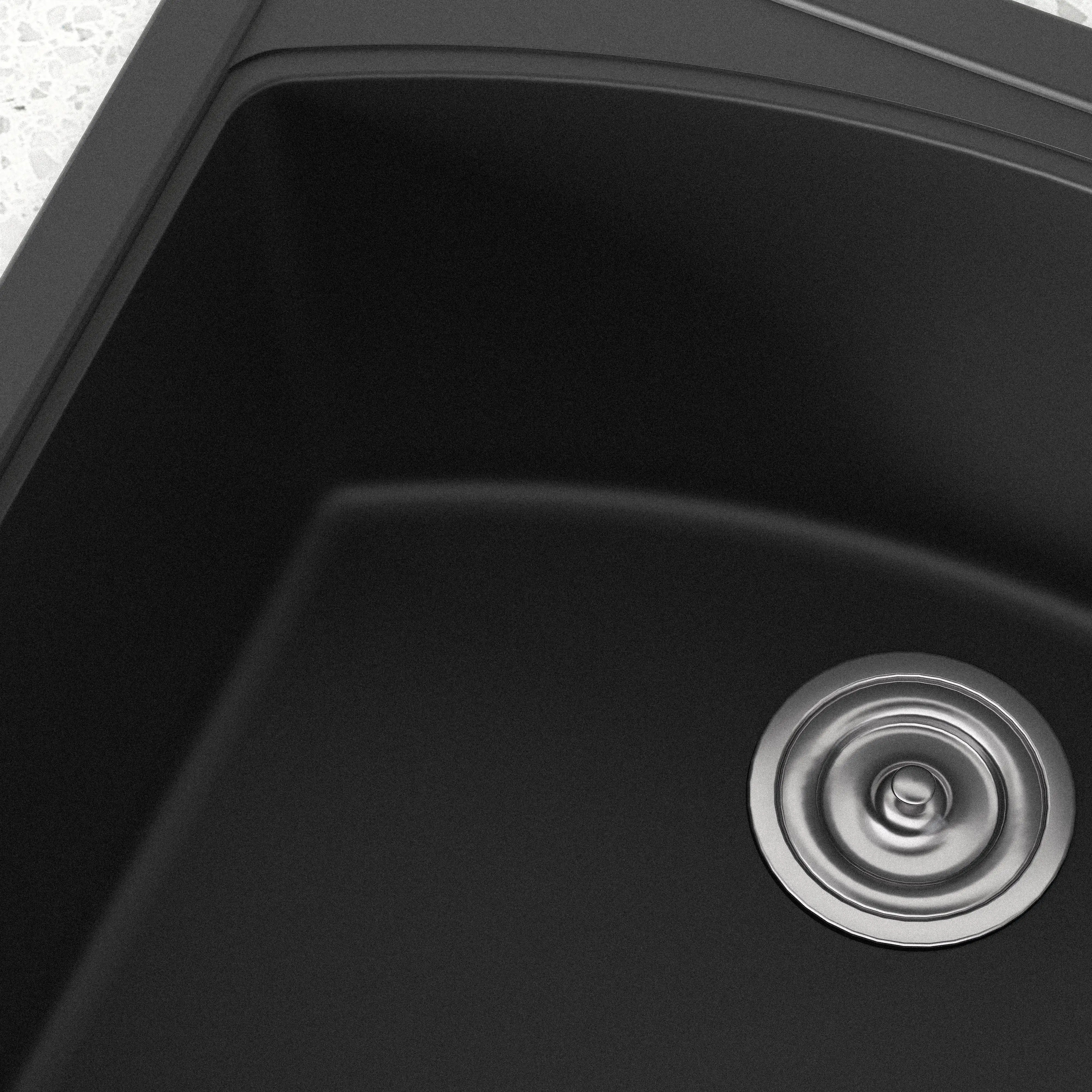 Modern Double Bowl Kitchen Sink Factory Simple Black White Undermount with Rectangular Shape One-Hole Installation for Hotels