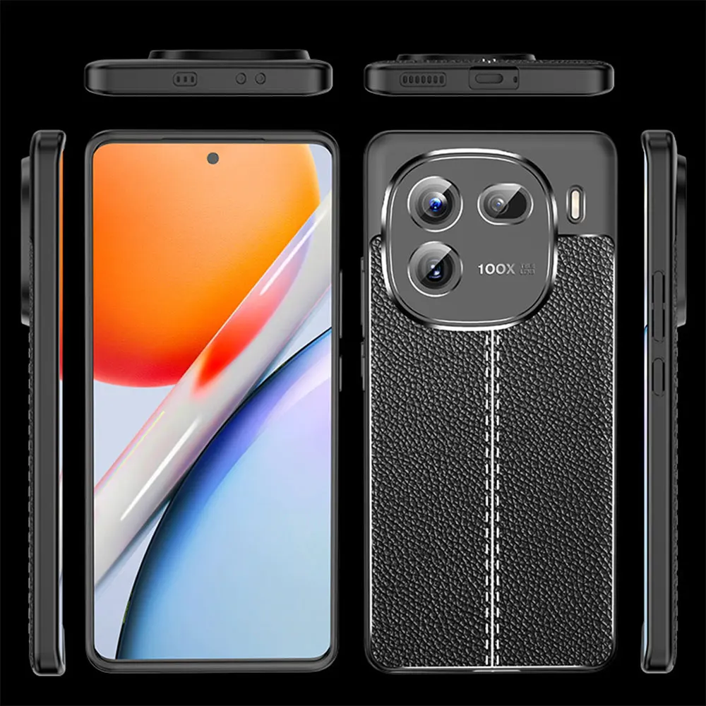 WLONS WLS34 Drop Proof Camera Lens Protection Lychee Pattern Skin Friendly Mobile Tpu Phone Case For Vivo 12 Pro