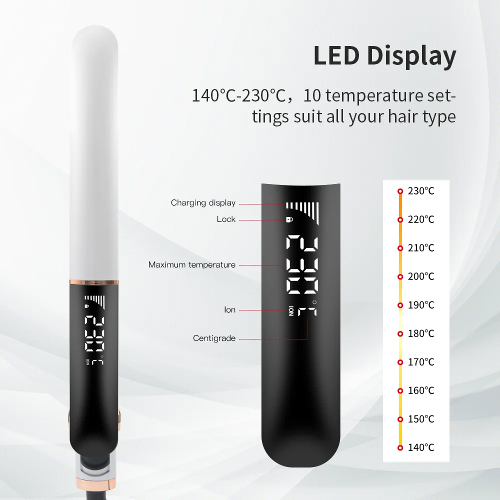 Factory OEM New Flat Iron Custom Logo Professional Ceramic Salon Hair Straightener With Certificate