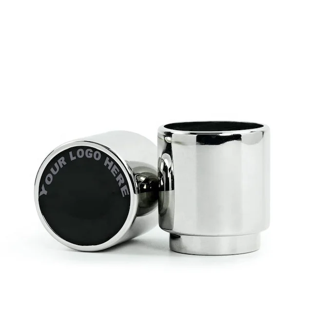 Aluminum zinc alloy zamac gold spray cap silver golden black perfume bottle cap