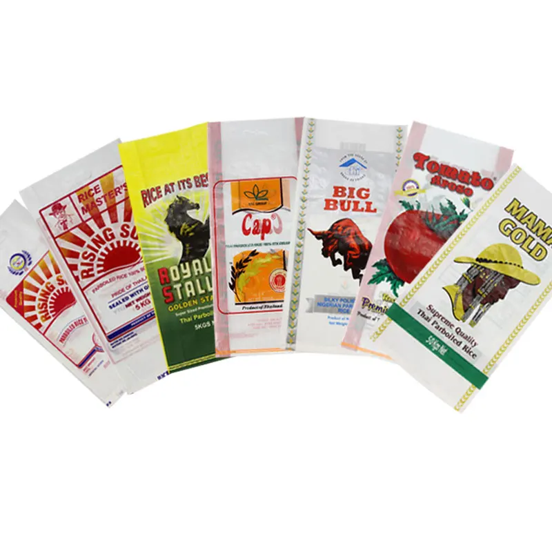 
Custom Laminated American Rice Bag Packing for Flour and10kg 25kg 50kg PP Rice Bag with Printing and Lamination 