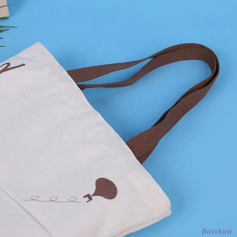 Factory Direct Sales Canvas Pouches Custom With Rope Handle Bag Shopping Custom Tote Bag