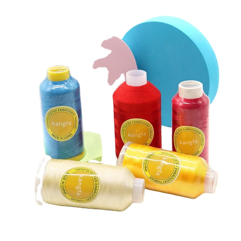 Manufacturer  720 Colors Selection Polyester Thread Customized Embroidery Machine Thread Each 100g/Spool