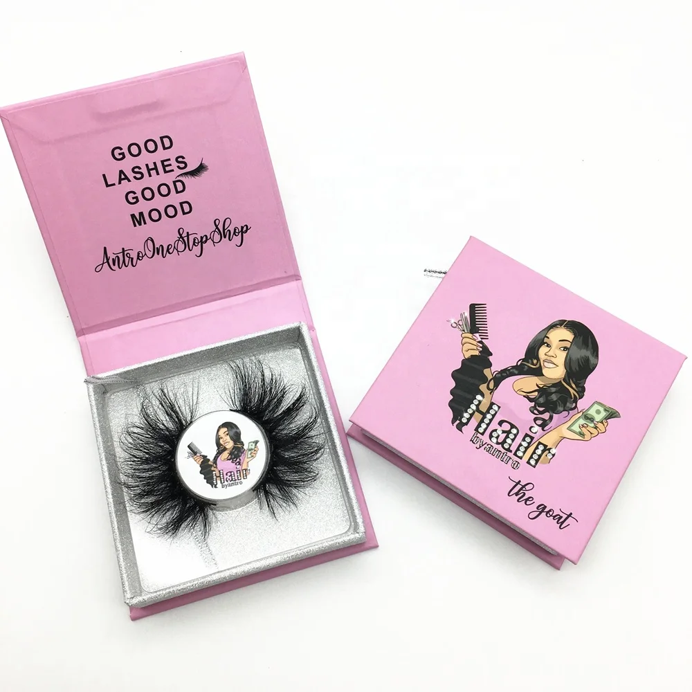 2020 New Style Wholesale 25mm Eyelashes Own Brand Private Label mink lashes Vendor 3D 5D  Fluffy Dramatic Real Mink Eye lashes