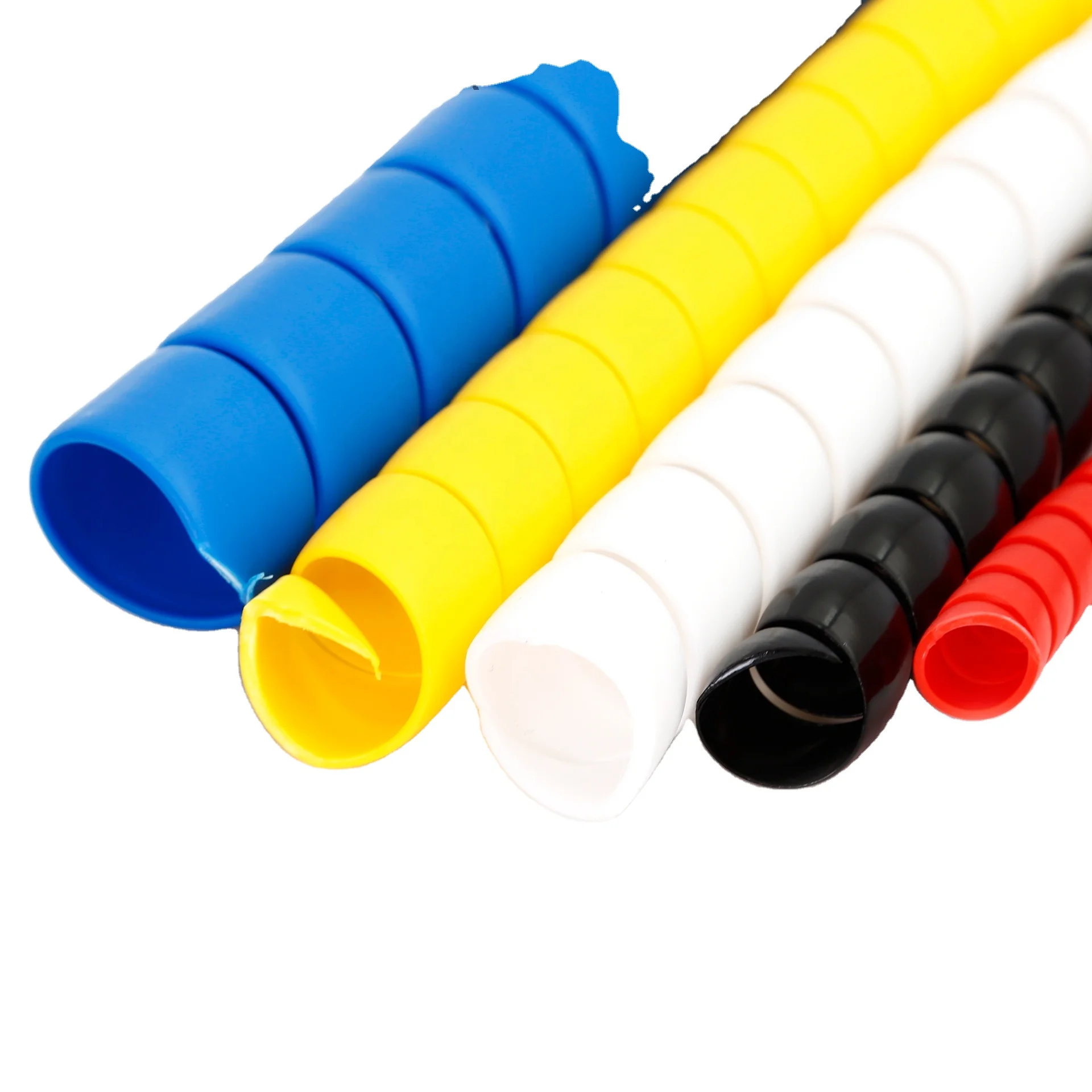 Factory Supply Black Spiral Hose Guard for PE PP High Pressure Rubber Hose Protective Assembly Protector with Cutting Service