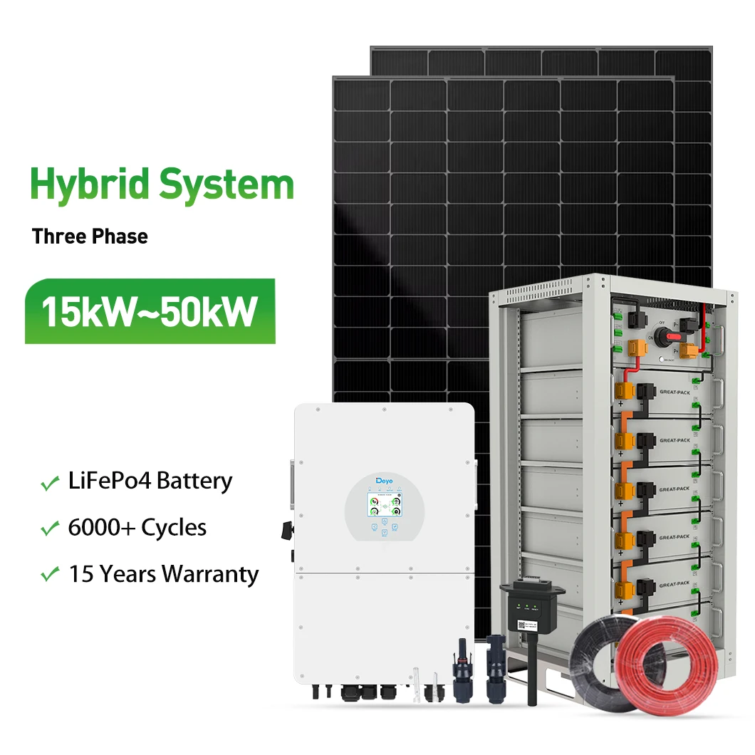 All in One Roof Solar Panels Kilwatt Hybrid Commercial Power Station Solar Energy System Kit 15kw 20kw 40kw 50 Anhui MPPT