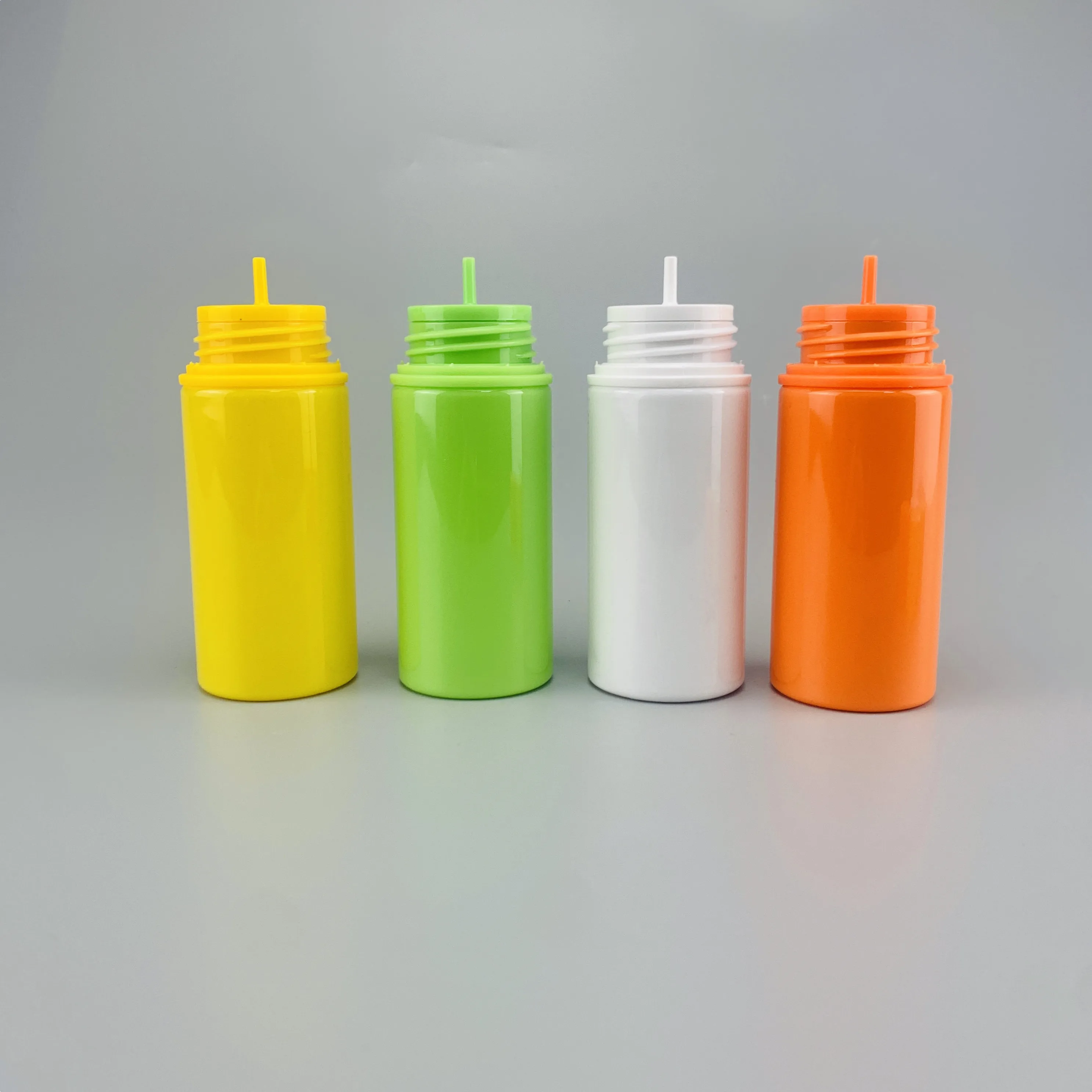 Empty 10ml 30ml 60ml 100ml plastic pet bottle v3 short fill colorful bottle for medicine