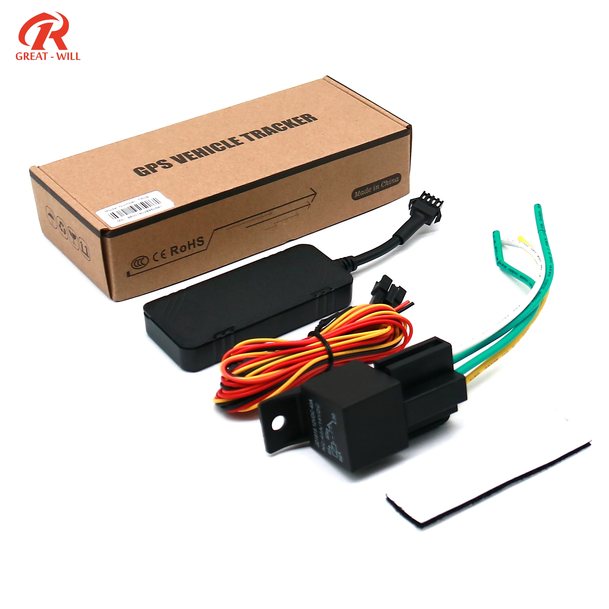 4G Wire GPS Tracker Real Time Tracking Device Web Platform High Accurate Live Positioning Mini Black Hidden GPS Locator Device