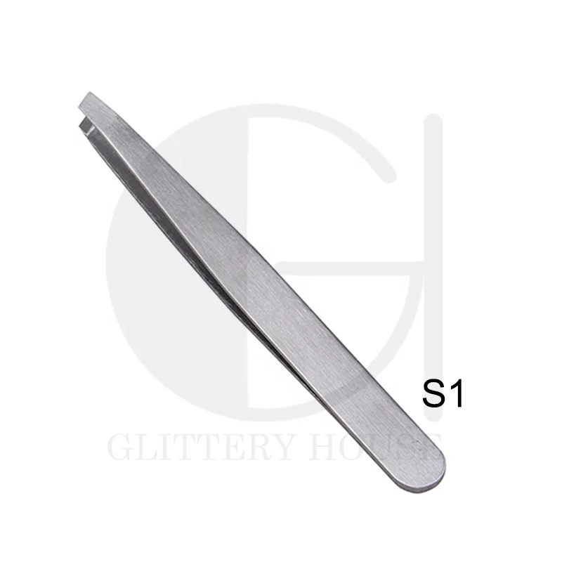 
wholesale stainless steel tweezer for eyebrow eyelash makeup tools private label removal tweezers eyelash extension for eyebrow 