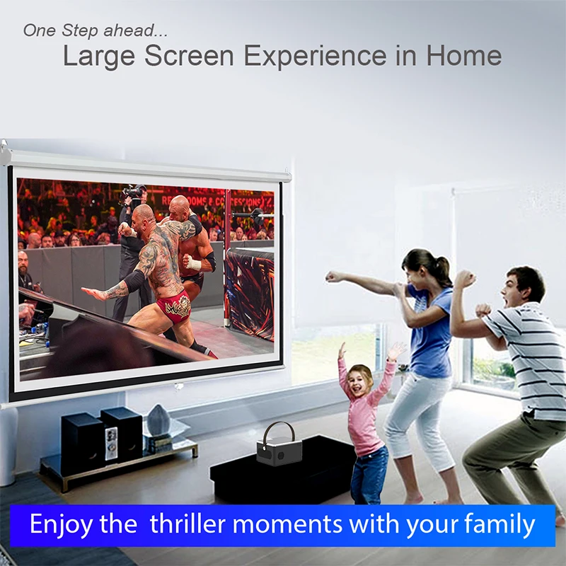 BLJ-480 Protection design of lens cover of projector 480P physical resolution 80ANSI lumens high brightness silent fan