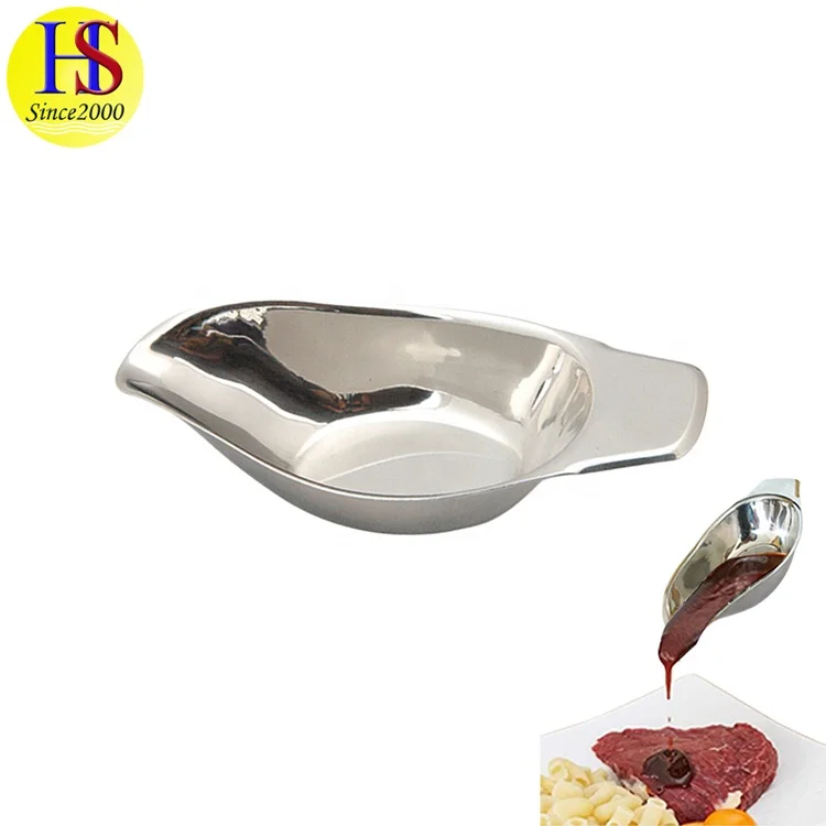 
Home Restaurant Stainless Steel Sauce Gravy Boat 