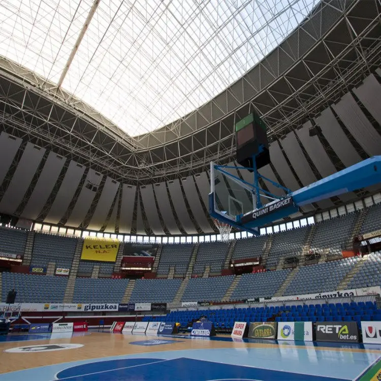 Prefabricated Stadium Dome Roof Building Galvanized Light Steel Structural Space Frame Indoor Stadium Roof Construction