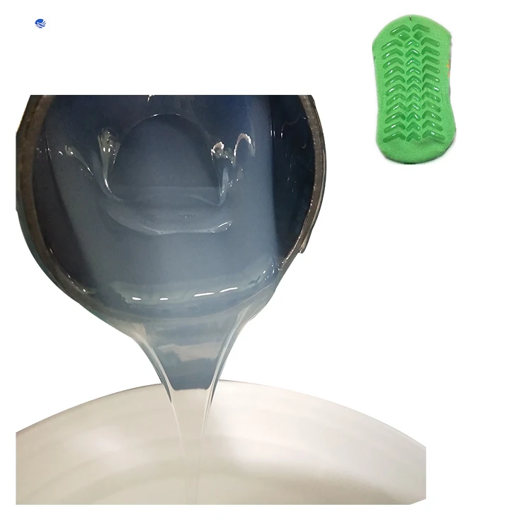 Professional Manufacturer Liquid Silicone Transparent Socks Non Slip Screen Printing Silicone