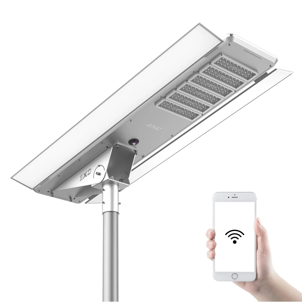 EXC dongguan guangzhou industrial dragon mart dubai solar power induction street light with inbuilt