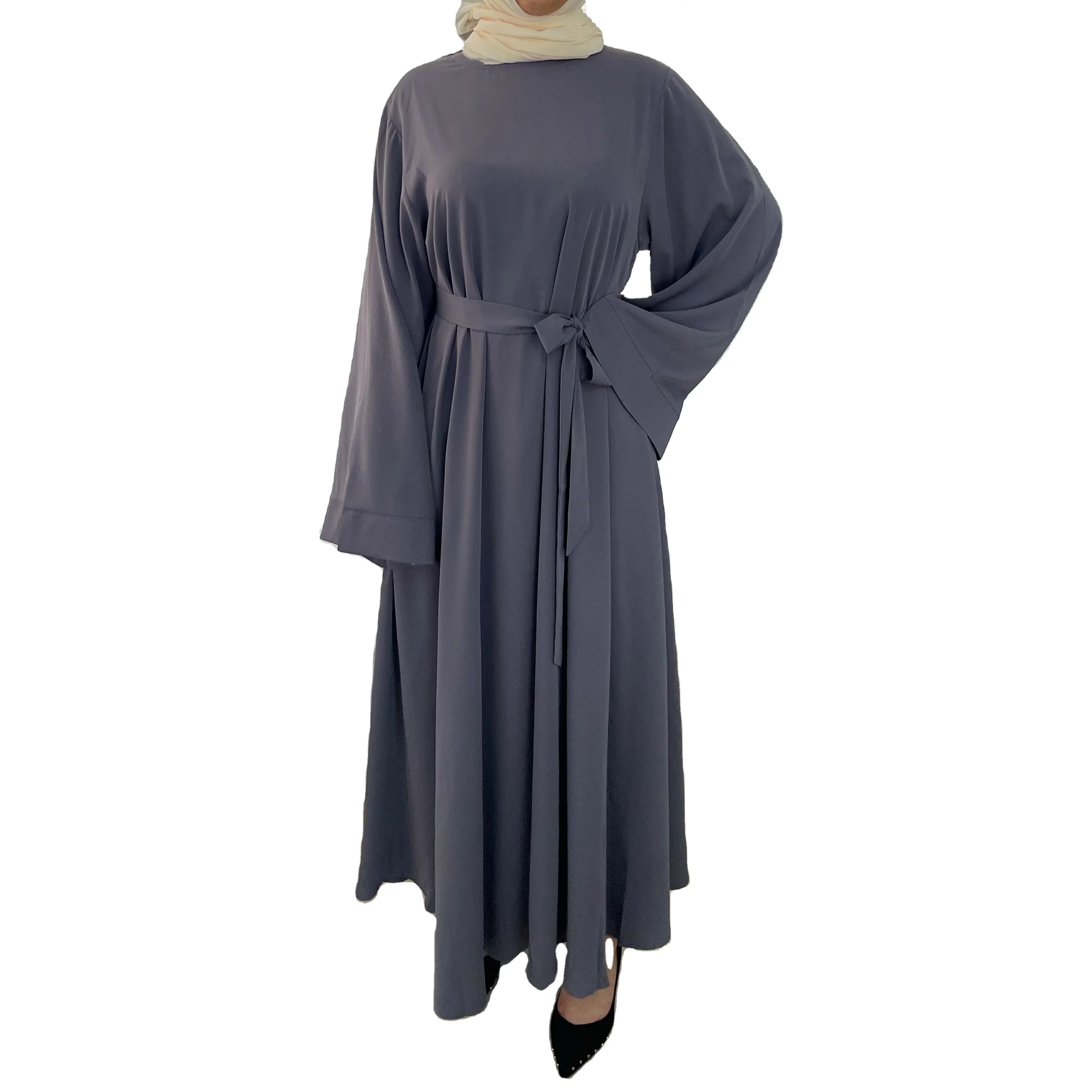 Z-17 Eid Abaya Dubai индейка однотонный простой скромный кафтан Исламская одежда абайя мусульманские платья для женщин