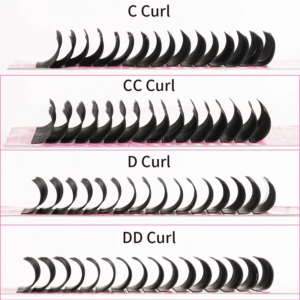 Russian Volume Eyelash Extensions Ciglia De Cils Classic Black Cashmere Lash Extensions Individual Matte Lash Trays Wholesale