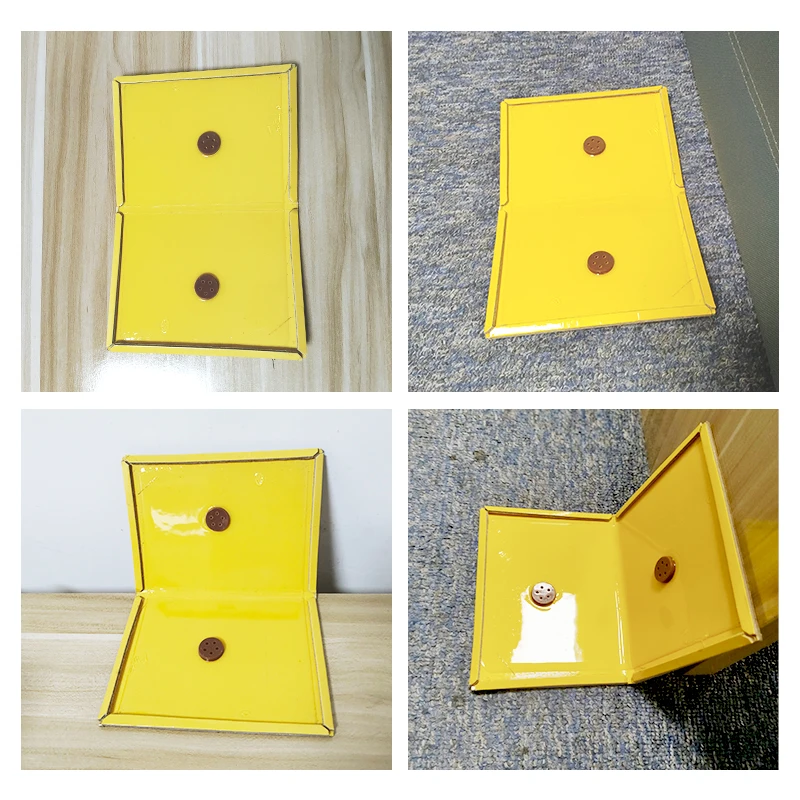 Желтая липкая одноразовая ловушка для мыши клейкая доска кухонный Коннер домашняя