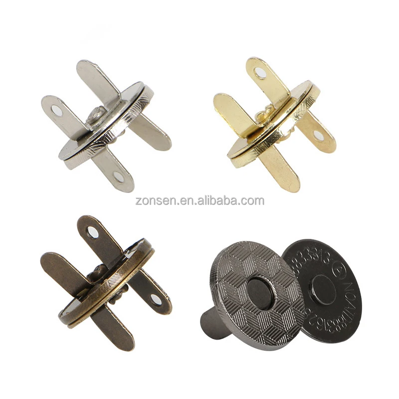 Wholesale Non-rust 10mm 14mm 18mm Strong Megnet Snap Closure Ultra Thin Magnetic Buttons For Bags
