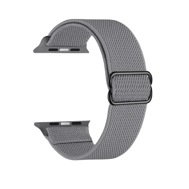 Soft Sports Nylon Strap for Apple Watch Band 44mm 40mm 38mm 42mm Adjustable Elastic Bracelet iWatch Series 8 7 6 5 se Watchbands