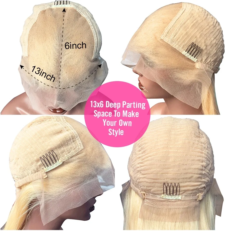 Free sample 613 blonde virgin hair lace front wigs,613 full lace wig human hair,blonde straight indian hair wigs with baby hair