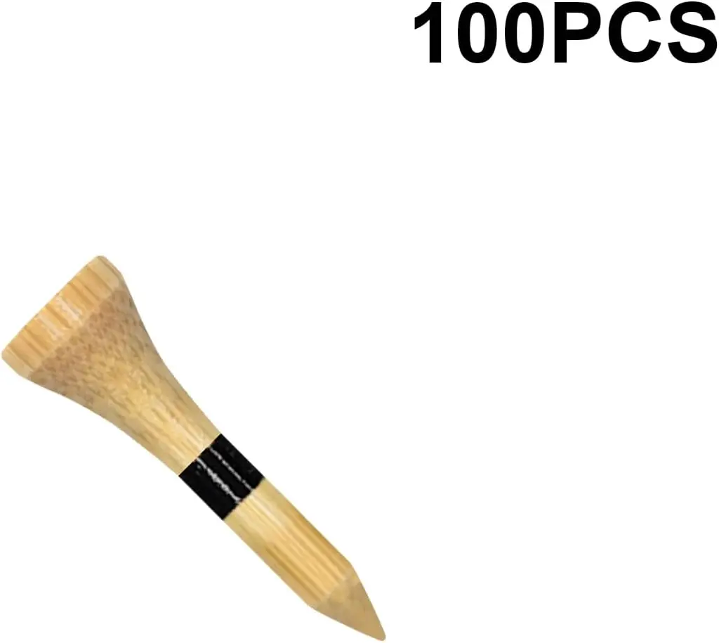 Golf Tees Durable Bamboo Tees  Friendly Biodegradable Material Reduce Friction Side Spin More Stable