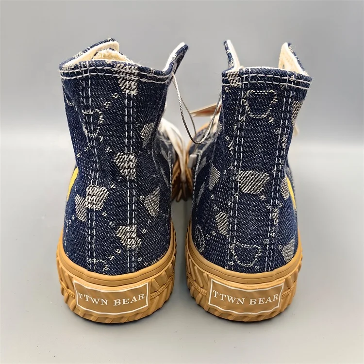 Wholesale Unique Sports Shoes Canvas Sneakers For Ladies Breathable Casual Shoe High Top Shoes Girls Printed Design