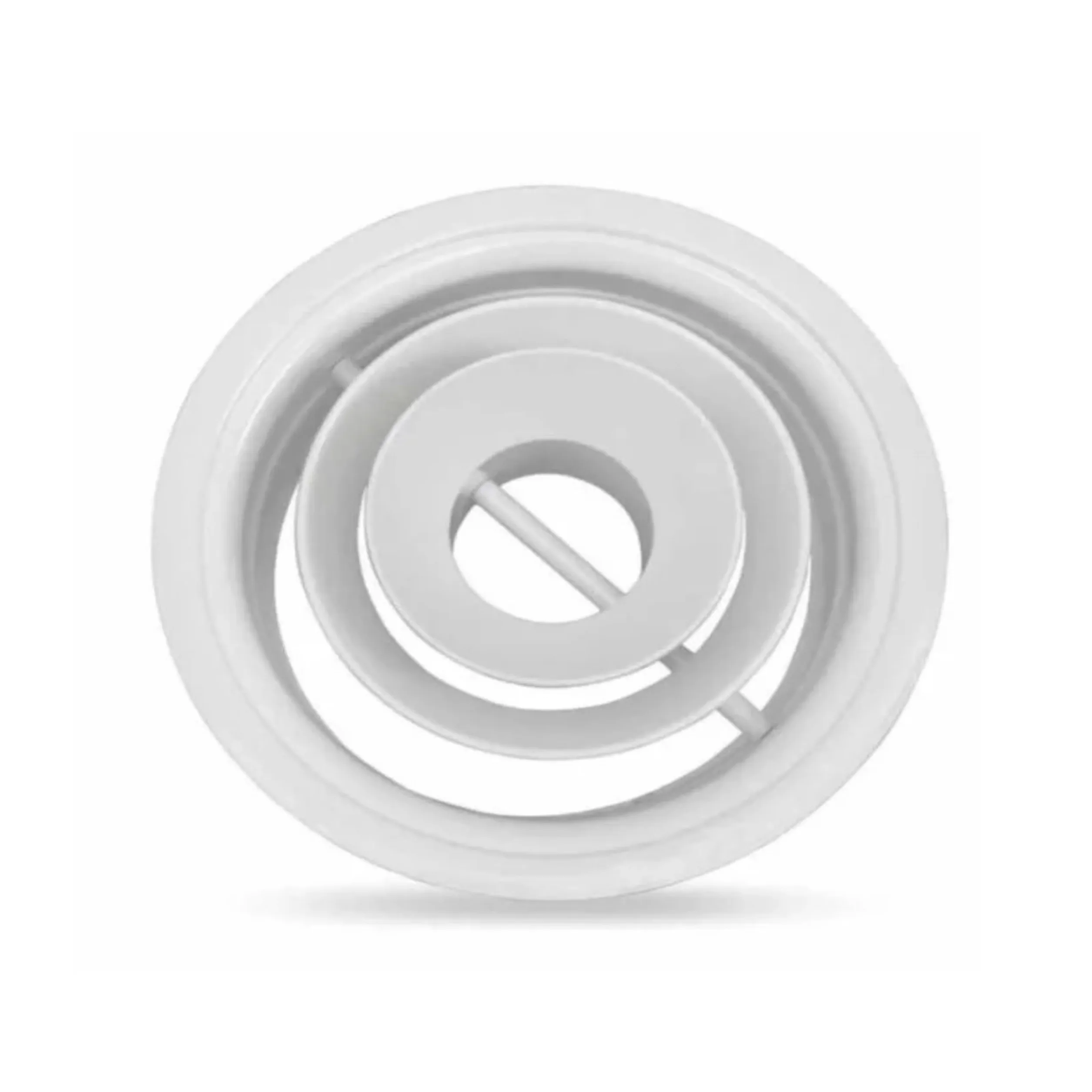 Universal Wall Mounting Round Adjustable White Aluminum Circular Air Grille Ring Jet Diffuser for Air Conditioner