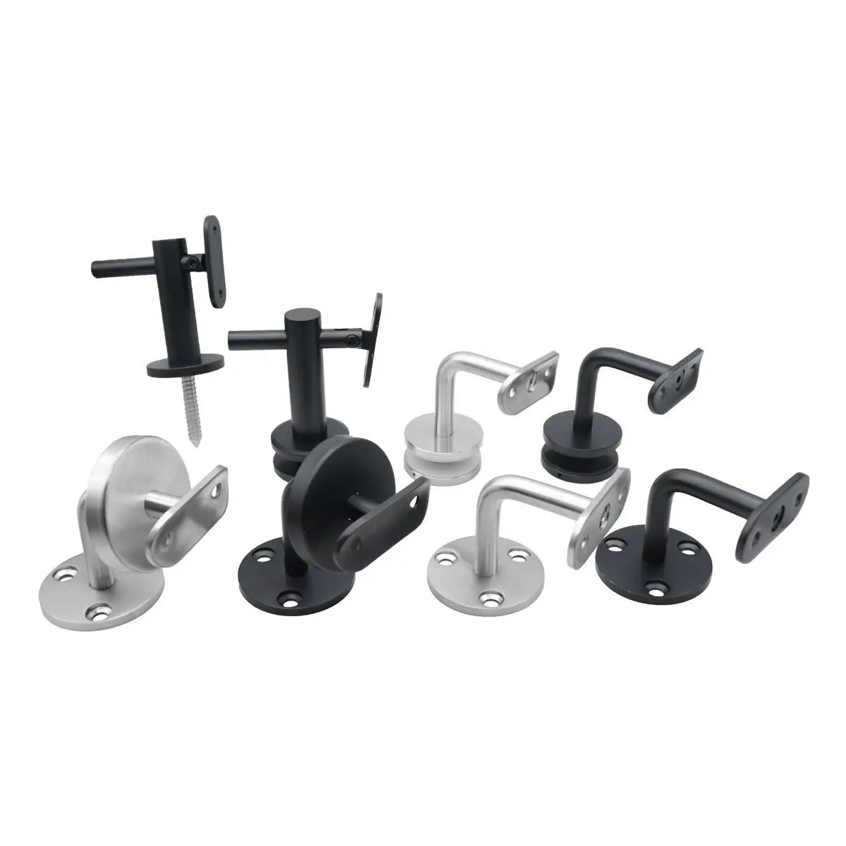 ZD Have In Stock Wall mounted stainless steel stair railing pipe holder handrail bracket